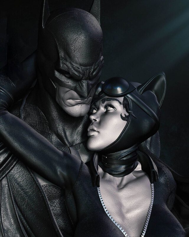 013024 B3DSERK – Batman & Catwoman Bust Image 004