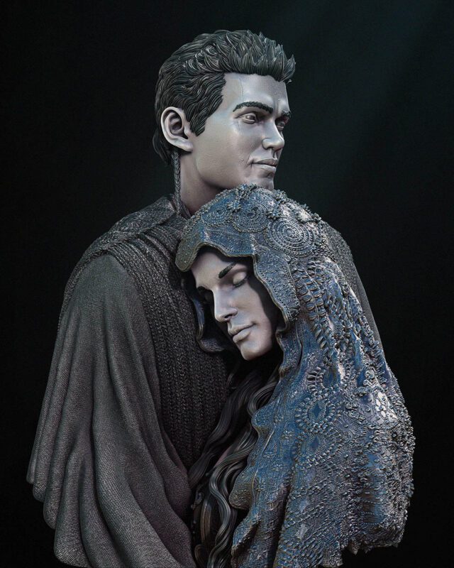 030724 StarWars – Anakin&Padme Bust diorama Image 004