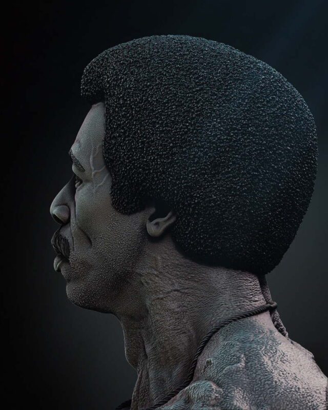 WICKED Apollo Creed Bust Image 011 3D Printed Collectible – Klaxium