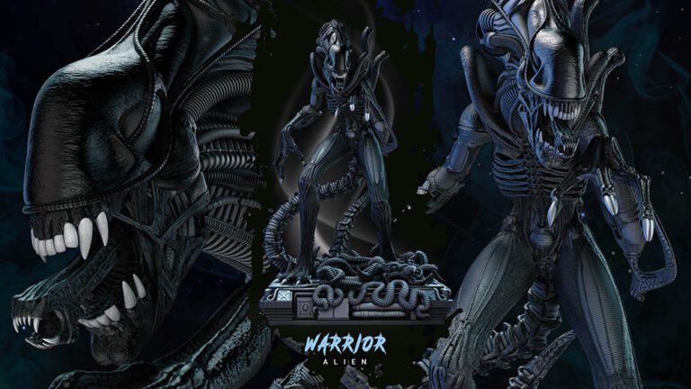 Alien Warrior Sculpture Image 001