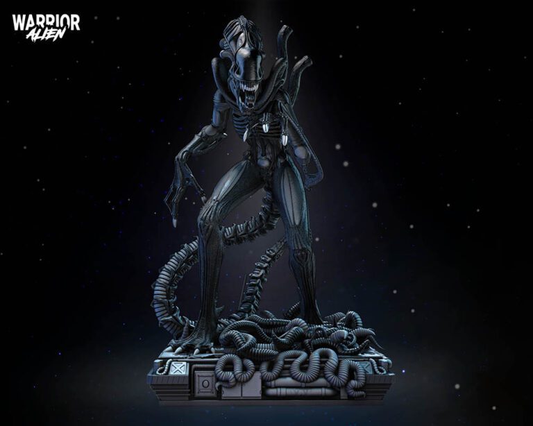 Alien Warrior Sculpture Image 002