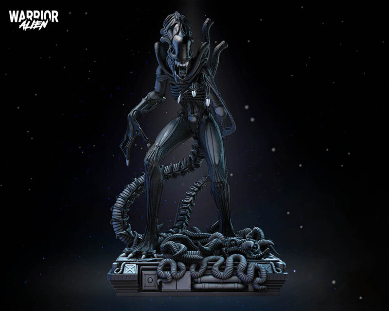 Alien Warrior Sculpture Image 002