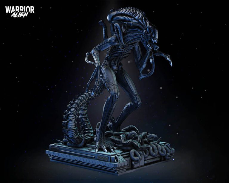 Alien Warrior Sculpture Image 003