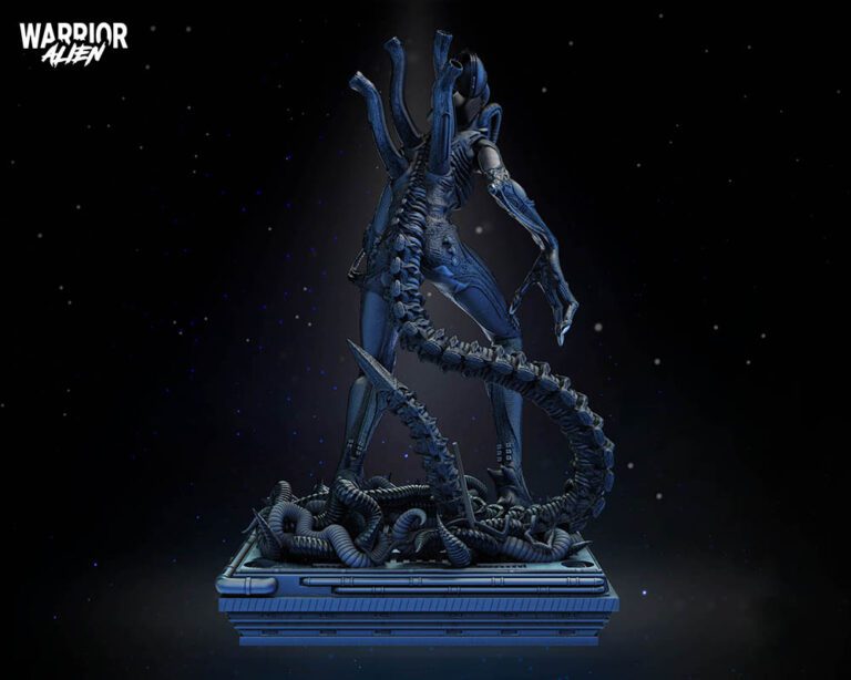 Alien Warrior Sculpture Image 006