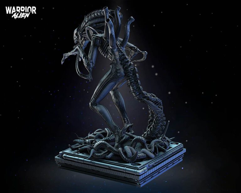 Alien Warrior Sculpture Image 007