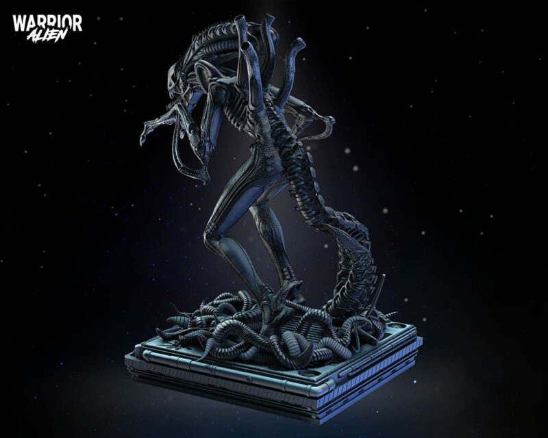 Alien Warrior Sculpture Image 007