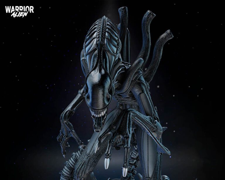 Alien Warrior Sculpture Image 009