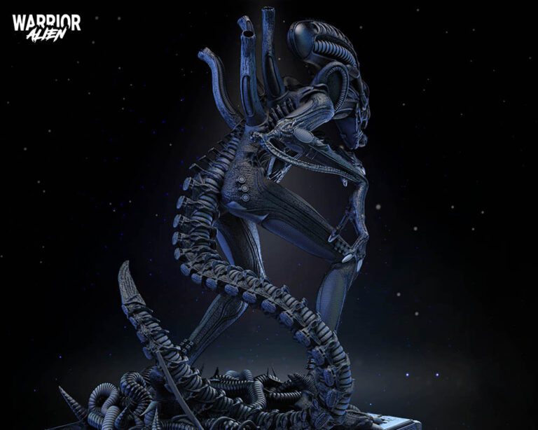 Alien Warrior Sculpture Image 010