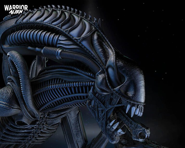 Alien Warrior Sculpture Image 011