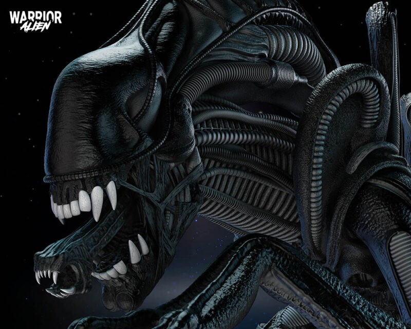 Alien Warrior Sculpture Image 012