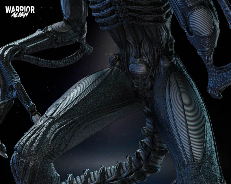 Alien Warrior Sculpture Image 013