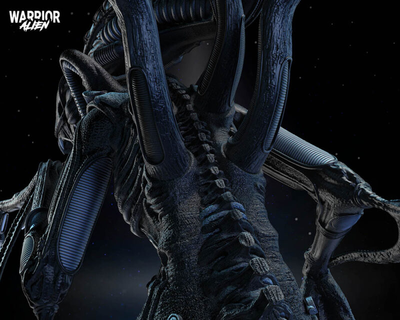 Alien Warrior Sculpture Image 014