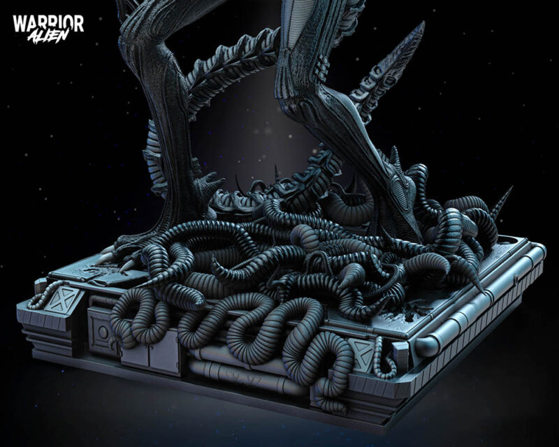 Alien Warrior Sculpture Image 015