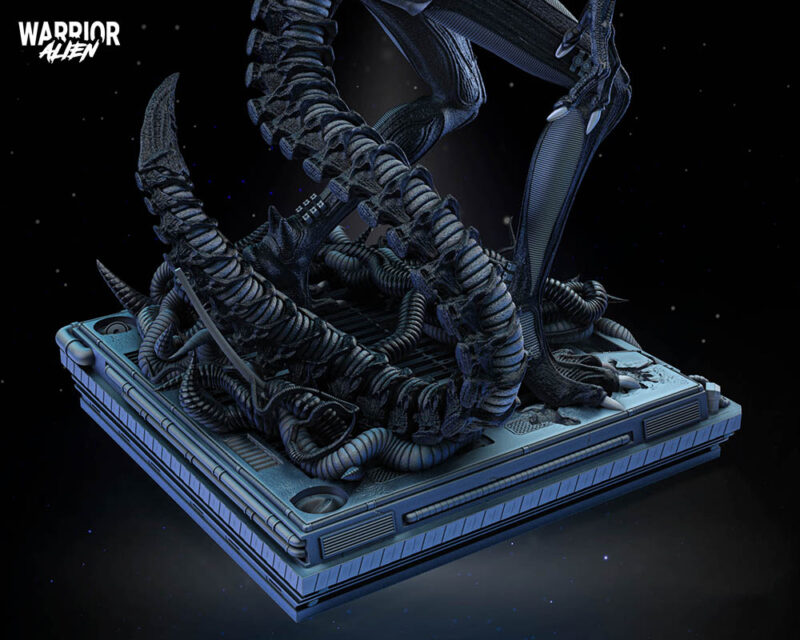 Alien Warrior Sculpture Image 016