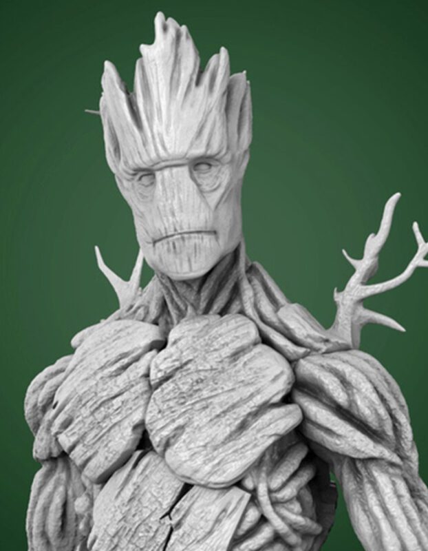 Adult Groot - Sculpture 3D Printed Collectible – Klaxium