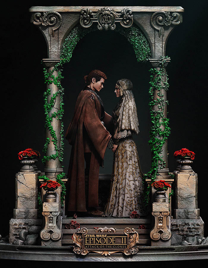 Anakin and Padme - Diorama 3D Printed Collectible – Klaxium