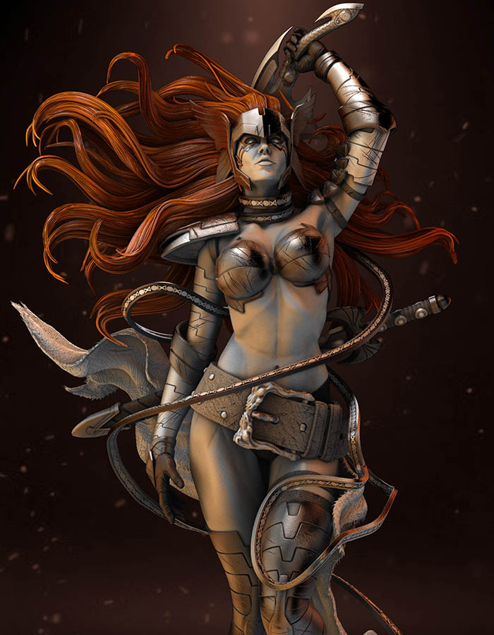 Angela - Sculpture 3D Printed Collectible – Klaxium