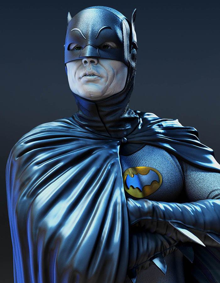 Batman - (Adam West) - Sculpture 3D Printed Collectible – Klaxium