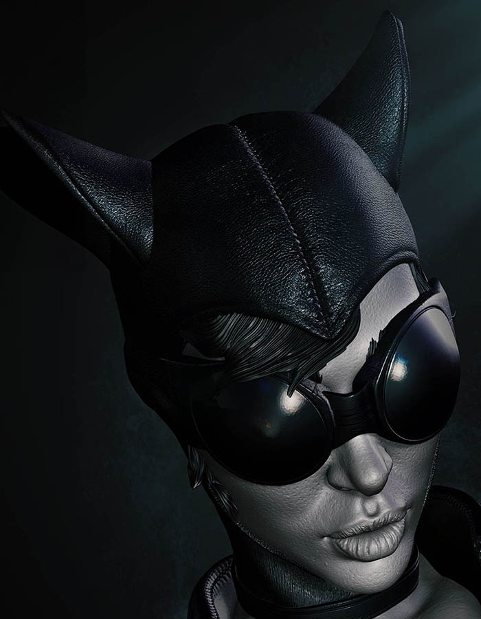 Catwoman - Bust 3D Printed Collectible – Klaxium