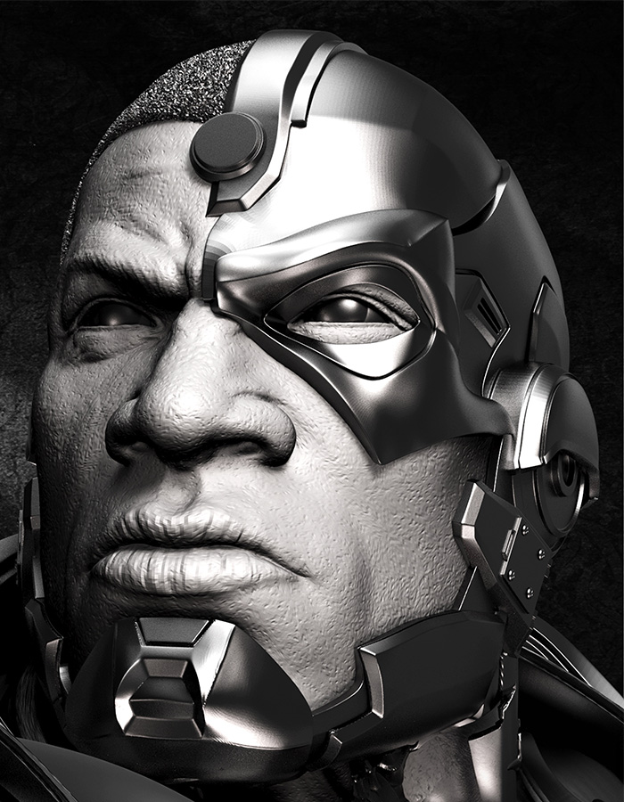 Cyborg - Bust 3D Printed Collectible – Klaxium