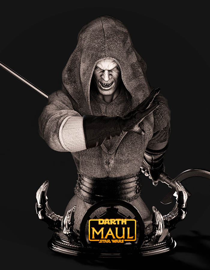 Darth Maul - Bust 3D Printed Collectible – Klaxium