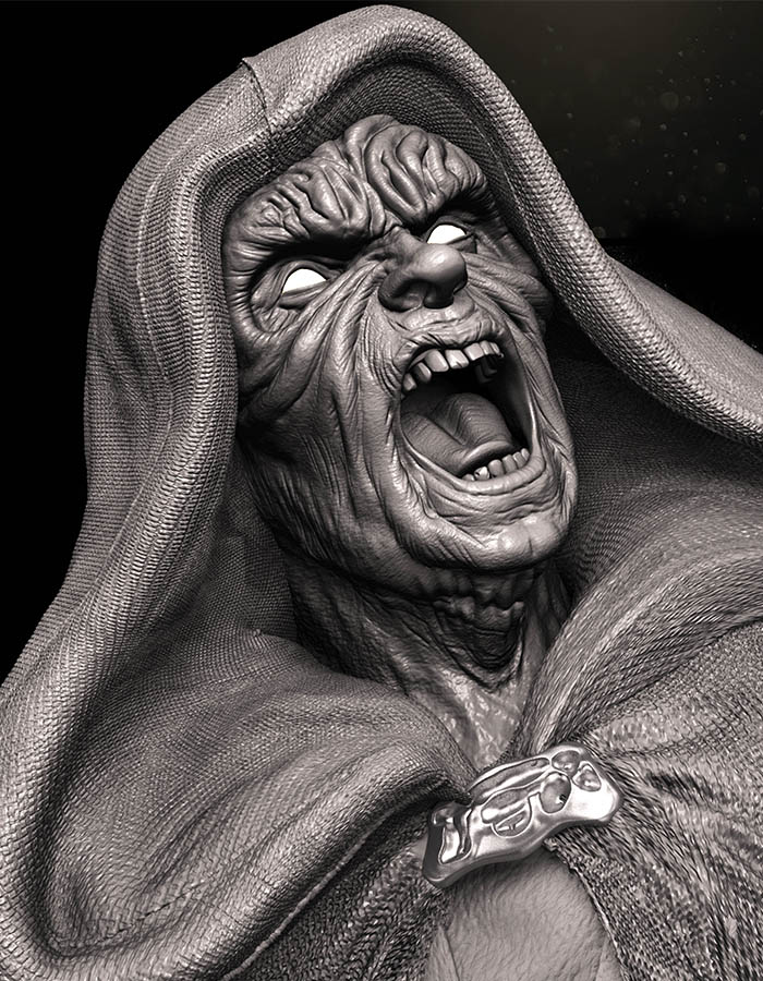 Darth Sidious - Bust 3D Printed Collectible – Klaxium