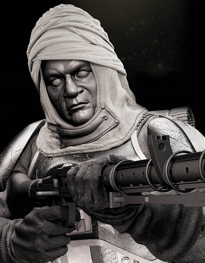 Dengar - Bust 3D Printed Collectible – Klaxium