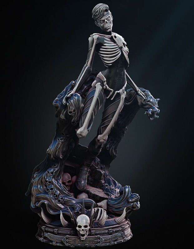 Famine - Sculpture 3D Printed Collectible – Klaxium