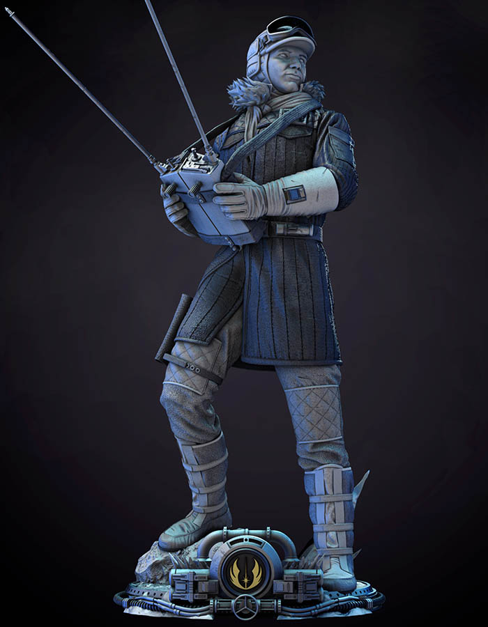 Han Solo Snowsuit - Bust 3D Printed Collectible – Klaxium