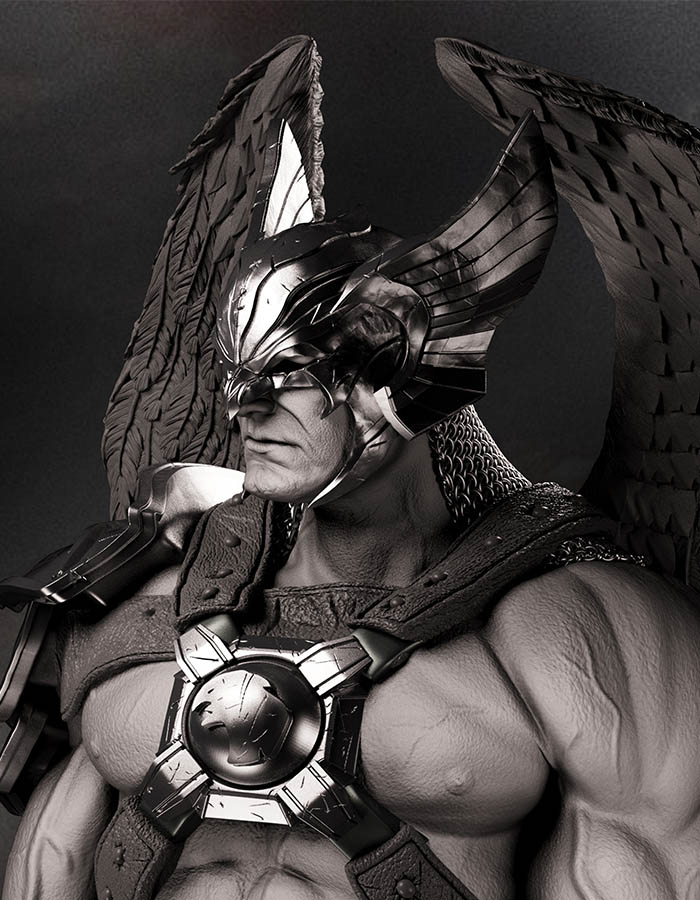 Hawkman - Bust 3D Printed Collectible – Klaxium
