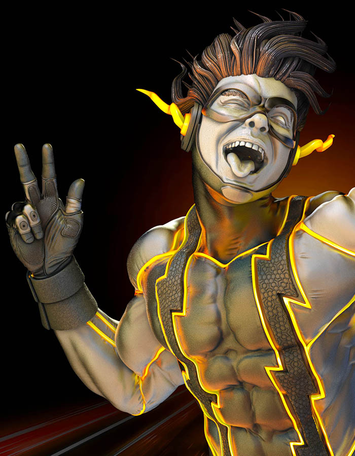 Impulse - Bust 3D Printed Collectible – Klaxium