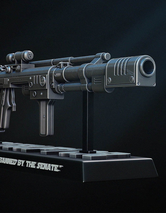 Ion Disruptor Blaster - Weapon 3D Printed Collectible – Klaxium