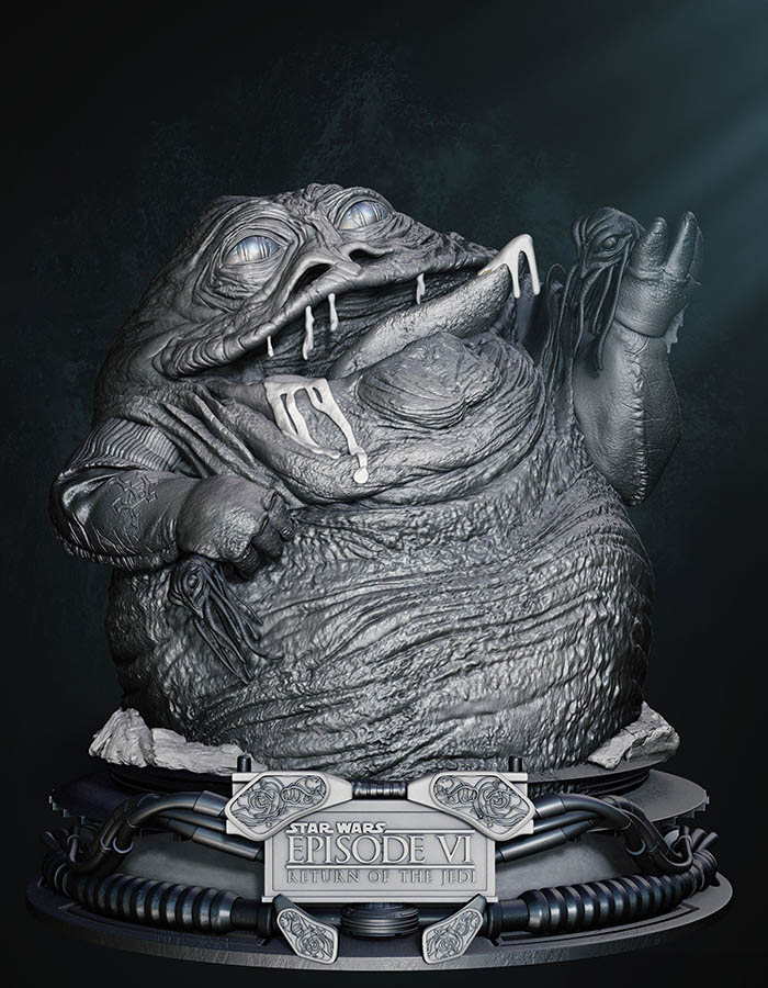 Jabba the Hutt - Bust 3D Printed Collectible – Klaxium