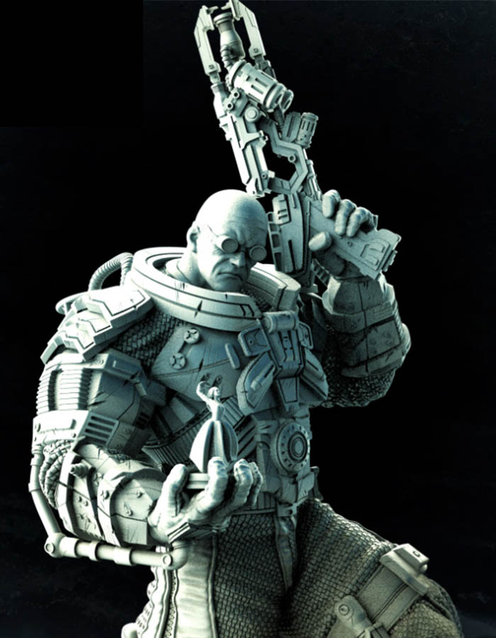Mr.Freeze - Sculpture 3D Printed Collectible – Klaxium