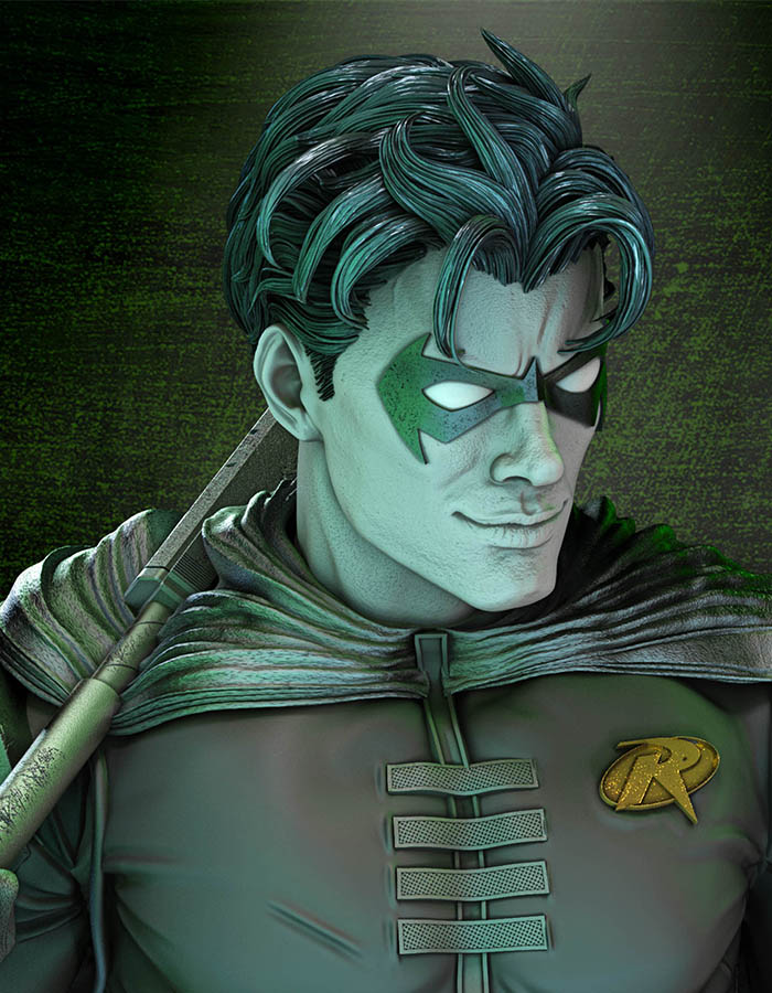 Robin - Bust 3D Printed Collectible – Klaxium