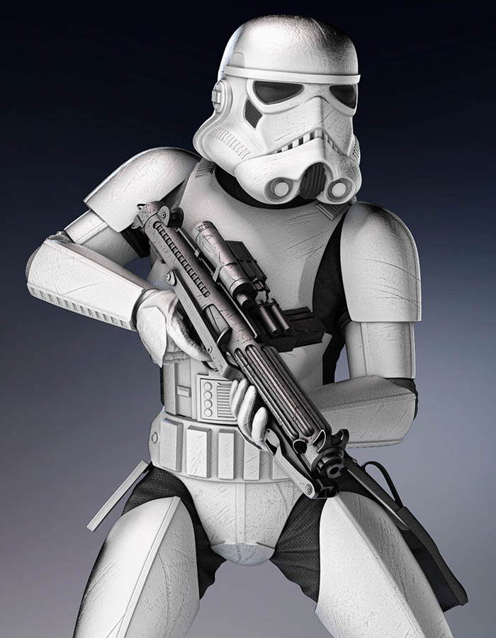 Stormtrooper - Sculpture 3D Printed Collectible – Klaxium