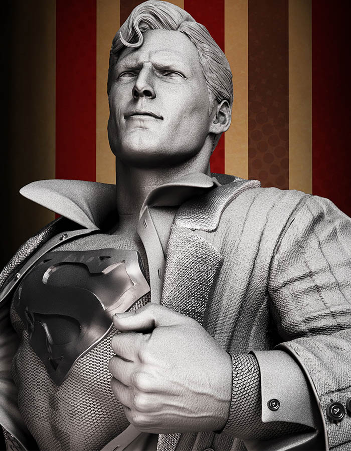 Superman 1978 - Sculpture 3D Printed Collectible – Klaxium