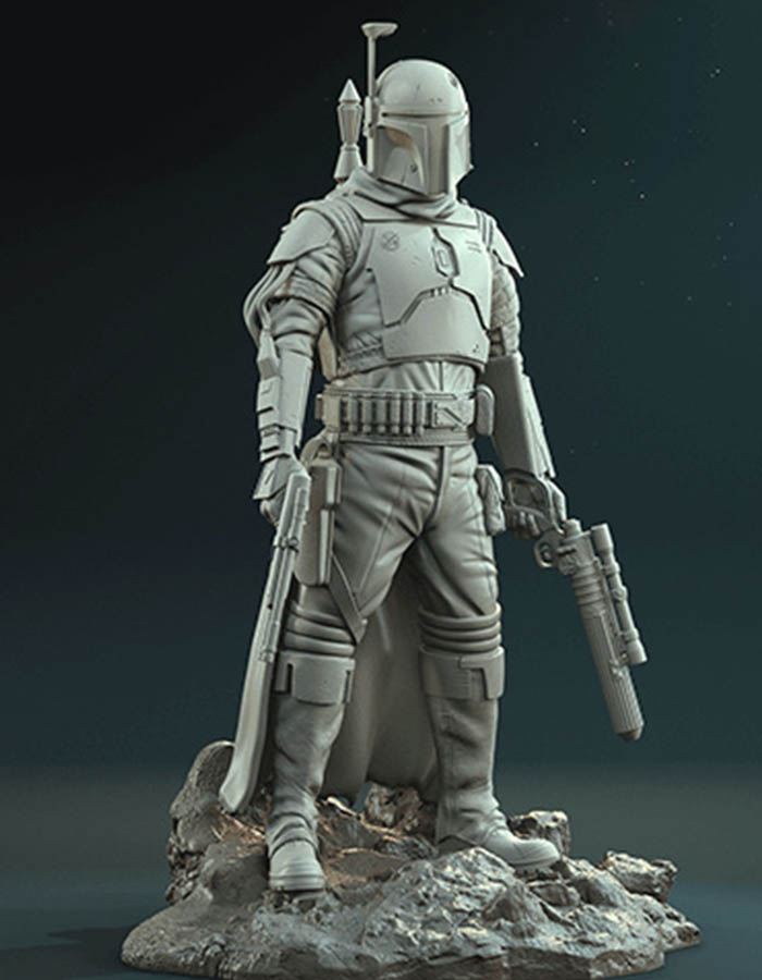 The Book of Boba Fett - Sculpture 3D Printed Collectible – Klaxium