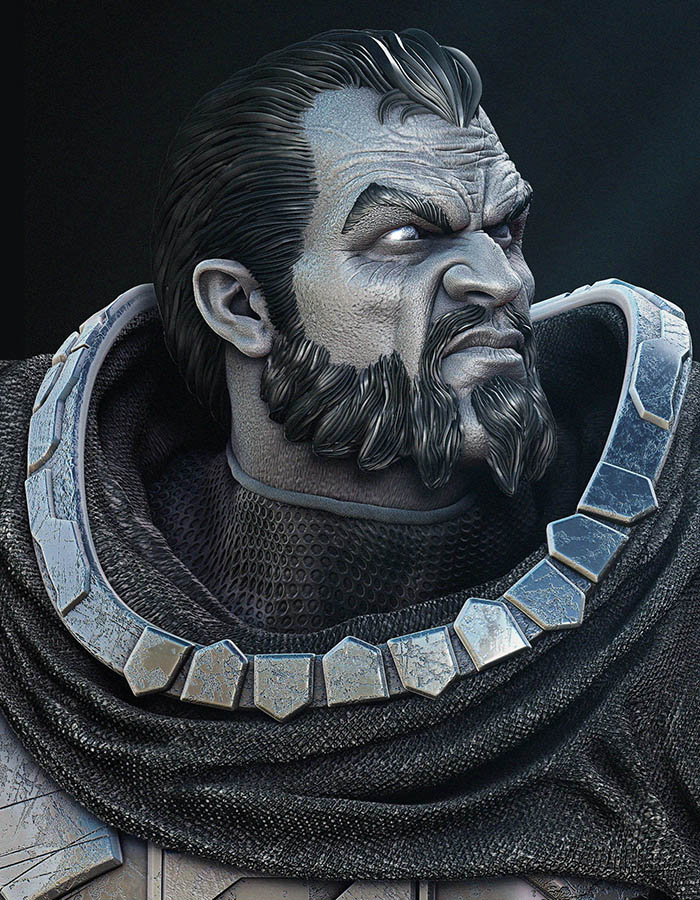 Zod - Portrait Bust 3D Printed Collectible – Klaxium
