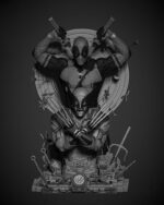 Deadpool&Wolverine Diobusts Image 001 3D Printed Collectible – Klaxium