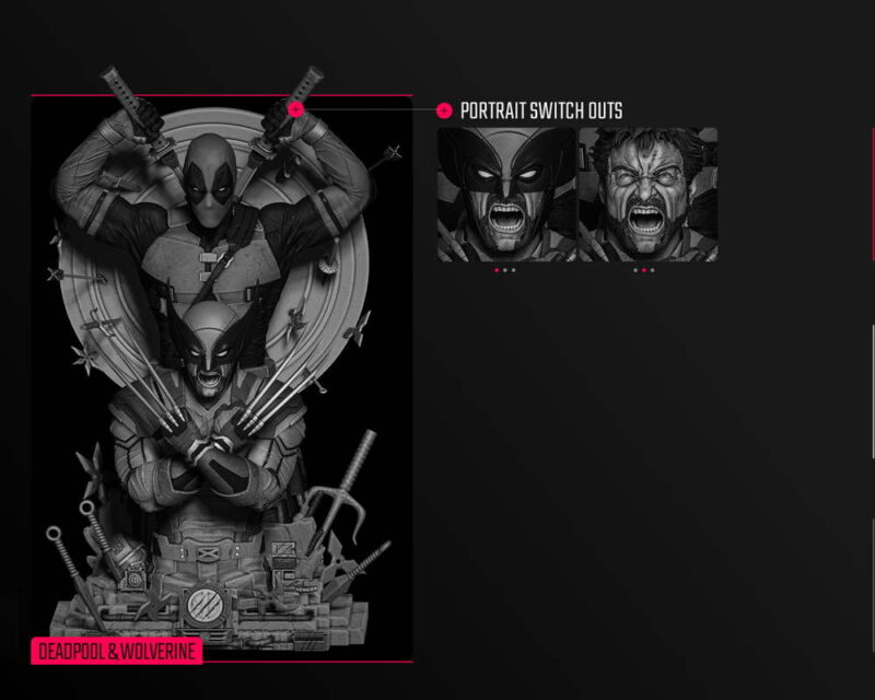Deadpool&Wolverine Diobusts Image 013 3D Printed Collectible – Klaxium