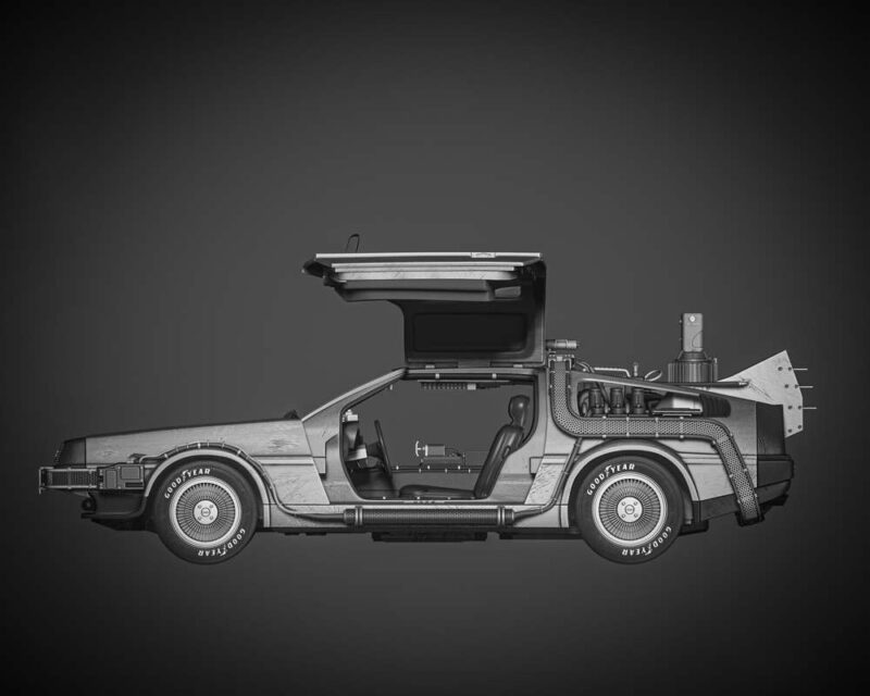 Delorean Sculpture Image 002 – Klaxium 3D Printed Collectible