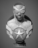 Falcon Bust Portrait Image 001