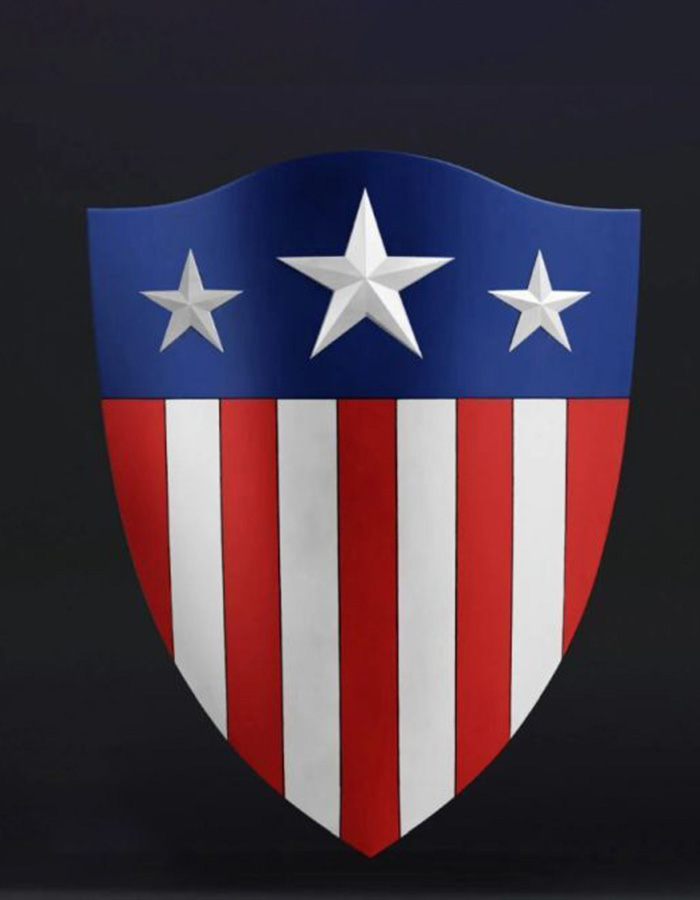 Captain America WW2 Shield - Weapon 3D Printed Collectible – Klaxium