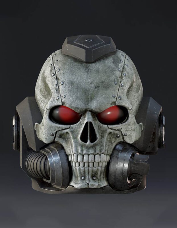 Space Marine - Chaplain - Helmet 3D Printed Collectible – Klaxium