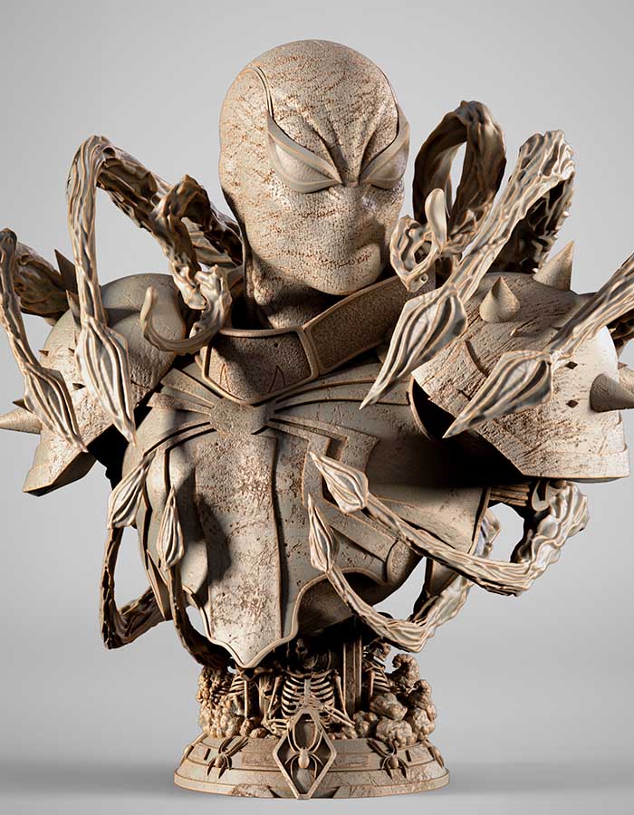 Venom Agent - Portrait Bust 3D Printed Collectible – Klaxium