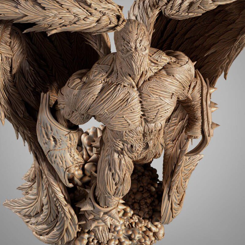 021925 B3DSERK – AngelSpawn Sculpture Image 007