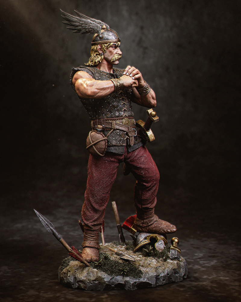 Sculpture Bois Astérix Obélix – Figurines Artisanales En Bois De Manguier