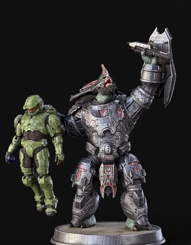 Halo Believe Brute Chieftain - Sculpture 3D Printed Collectible – Klaxium