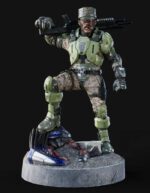 Halo UNSC Marine Sergeant Johnson - Sculpture 3D Printed Collectible – Klaxium